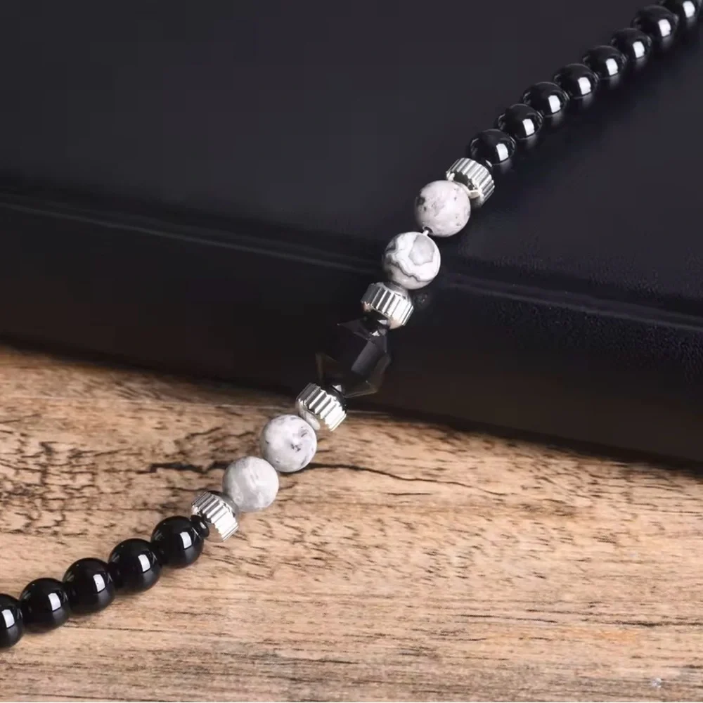 Men’s Black Beaded Bracelet